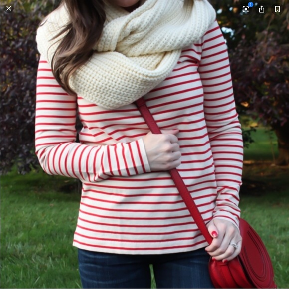 🆕 item J. Crew cashmere infinity scarf in cream - Picture 2 of 6